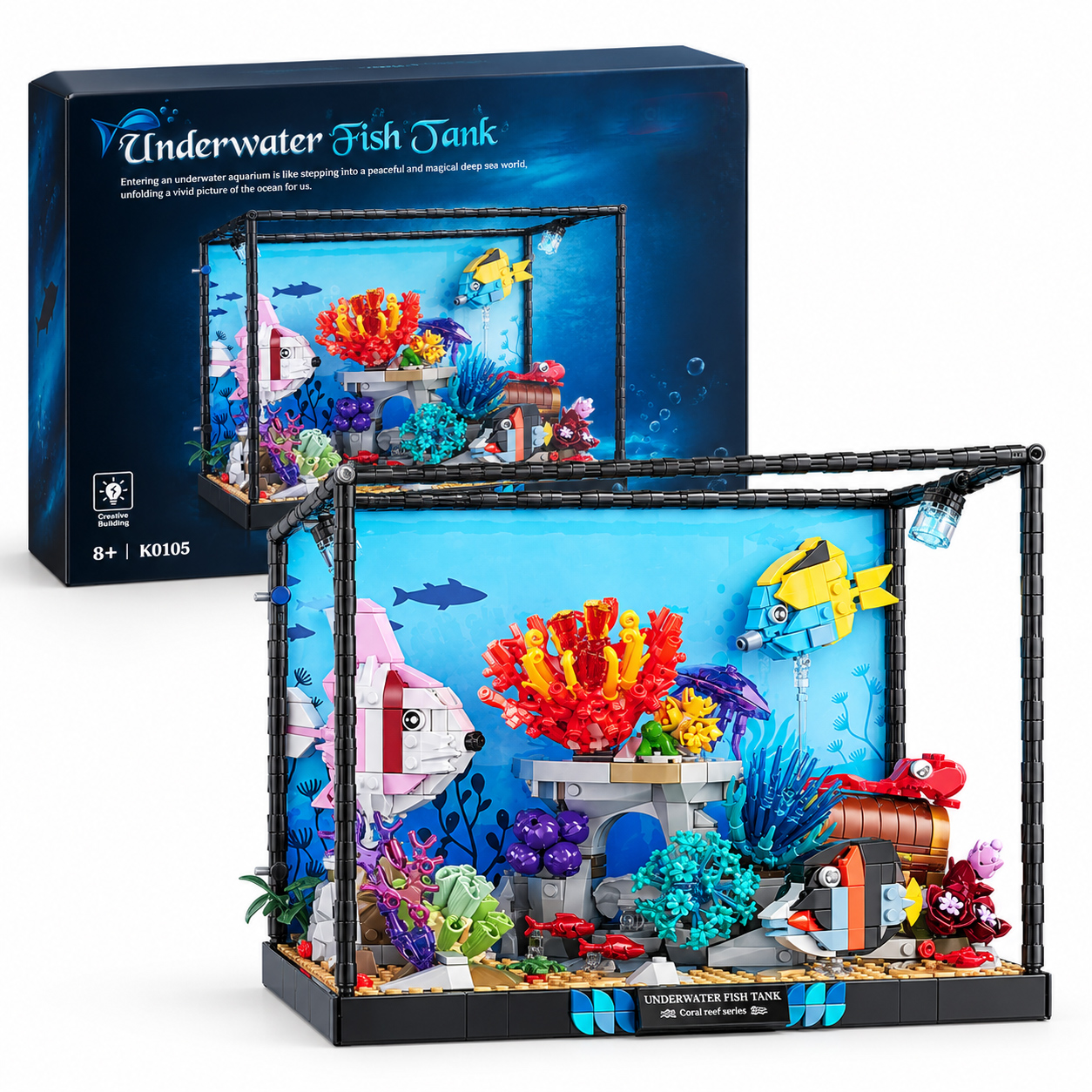 Underwater Fish Tank, 1318 Pcs